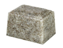 Load image into Gallery viewer, Small/Keepsake 2 Cubic Inch Beige Tuscany Cultured Granite Cremation Urn Ashes