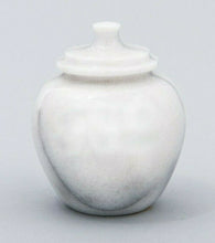 Load image into Gallery viewer, Small/Keepsake 1 Cubic Inch White Legacy Natural Marble Urn for Cremation Ashes