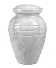 Load image into Gallery viewer, White Color, Child/Pet Funeral Cremation Urn made out of a block of Solid Marble