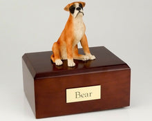 Load image into Gallery viewer, Boxer Pet Funeral Cremation Urn Engraved Available in 3 Different Colors 4 Sizes