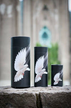Load image into Gallery viewer, Set of Large, Med & Small Flying Dove Scattering Tube Cremation Urns for Ashes