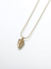 Load image into Gallery viewer, Gold Vermeil Acorn Memorial Jewelry Pendant Funeral Cremation Urn