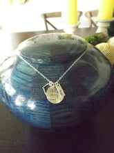 Load image into Gallery viewer, Peony Blue Oak Wood Infant/Child/Pet Funeral Cremation Urn, 90 Cubic Inches