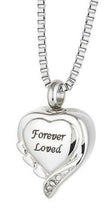 Load image into Gallery viewer, Forever Loved Pendant/Necklace Funeral Cremation Urn for Ashes