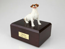 Load image into Gallery viewer, Jack Russell Terrier Brown Pet Cremation Urn Available 3 Diff. Colors & 4 Size