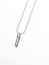 Load image into Gallery viewer, Sterling Silver Cylinder Memorial Jewelry Pendant Funeral Cremation Urn