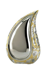 Load image into Gallery viewer, Tear-Drop Keepsake, Solid Brass Funeral Cremation Urn, 3 Cubic Inches