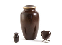 Load image into Gallery viewer, New,Solid Brass Set of 4 MAUS Earth Keepsake Cremation Urns,5 Cubic Inches each