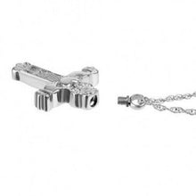 Load image into Gallery viewer, Sterling Silver Claddagh Cross Pendant Funeral Cremation Urn w/necklace