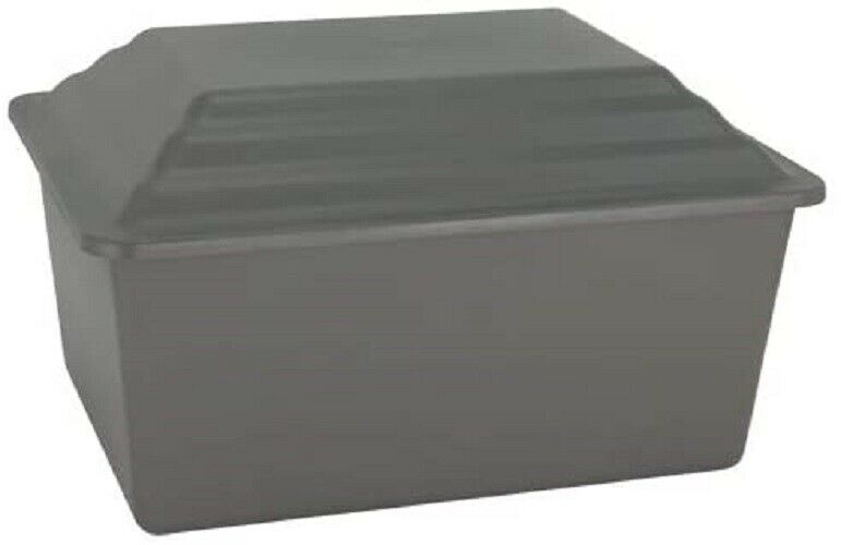 Large/Adult Gray Polymer Urn Vault for Ground Burial for Funeral Cremation Urn