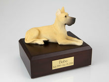Load image into Gallery viewer, Great Dane, Fawn Pet Funeral Cremation Urn Available in 3 Diff Colors 4 Sizes