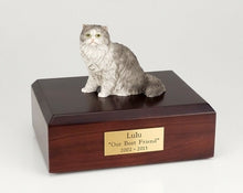 Load image into Gallery viewer, Persian Grey Cat Figurine Pet Cremation Urn Available in 3 Diff Colors & 4 Sizes