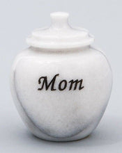 Load image into Gallery viewer, Small/Keepsake 1 Cubic Inch White Legacy Natural Marble Urn for Cremation Ashes