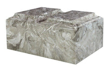 Load image into Gallery viewer, XL Companion Funeral Cremation Urn For Ashes Cultured Marble Gray Tuscany