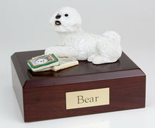 Load image into Gallery viewer, Bichon Frise Pet Funeral Cremation Urn Available in 3 Different Colors & 4 Sizes