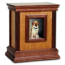 Load image into Gallery viewer, Large/Adult 225 Cubic Inch Cherry Framed Handcrafted Wood Funeral Cremation Urn