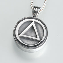 Load image into Gallery viewer, Sterling Silver Serenity Memorial Jewelry Pendant Funeral Cremation Urn