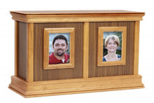 Load image into Gallery viewer, Companion 450 Cubic Inch Walnut Framed Handcrafted Wood Funeral Cremation Urn