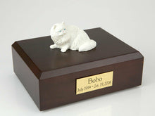 Load image into Gallery viewer, Persian White Cat Figurine Pet Cremation Urn Avail. in 3 Diff. Colors & 4 Sizes