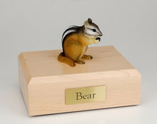 Load image into Gallery viewer, Chipmunk Figurine Wildlife Cremation Urn Available in 3 Diff. Colors & 4 Sizes