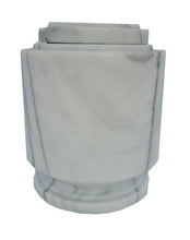 Load image into Gallery viewer, Large/Adult 215 Cubic Inches White Estate Natural Marble Urn for Cremation Ashes