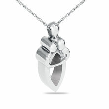 Load image into Gallery viewer, Sterling Silver Lovers Embrace Pendant/Necklace Funeral Cremation Urn for Ashes