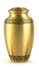 Load image into Gallery viewer, New, Solid Brass Eterna Bronze Keepsake Funeral Cremation Urn, 5 Cubic Inches