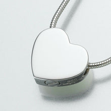 Load image into Gallery viewer, Sterling Silver Double Chamber Heart Memorial Jewelry Funeral Cremation Urn