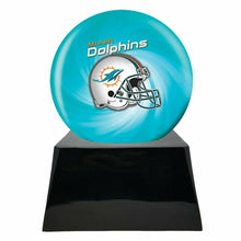 Load image into Gallery viewer, Large/Adult 200 Cubic Inch Miami Dolphins Metal Ball on Cremation Urn Base