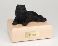 Load image into Gallery viewer, Persian Black Cat Figurine Pet Cremation Urn Available in 3 Diff Colors/ 4 Sizes