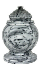 Load image into Gallery viewer, Large/Adult 220 Cubic Inch Princess Cashmere Gray Marble Funeral Cremation Urn