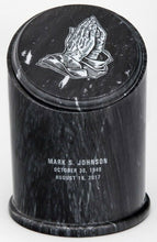 Load image into Gallery viewer, Large/Adult 230 Cubic Inches Black Crown Natural Marble Urn for Cremation Ashes