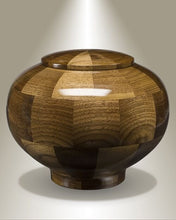 Load image into Gallery viewer, Wisdom Adult Black Walnut Wood Funeral Cremation Urn, 220 Cubic Inches