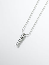 Load image into Gallery viewer, Sterling Silver Double Chamber Cylinder Memorial Jewelry Funeral Cremation Urn