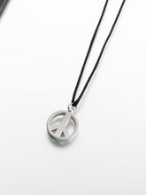 Load image into Gallery viewer, Pewter Peace Sign Memorial Jewelry Pendant Funeral Cremation Urn