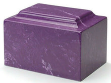 Load image into Gallery viewer, Classic Marble Amethyst 100 Cubic Inch Funeral Cremation Urn Ashes TSA Approved