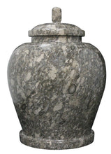 Load image into Gallery viewer, Large/Adult 220 Cubic Inch Classic Taupe Marble Funeral Cremation Urn for Ashes