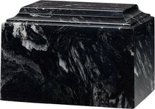 Load image into Gallery viewer, Large/Adult 225 Cubic Inch Tuscany Black Marlin Cultured Marble Cremation Urn