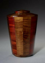Load image into Gallery viewer, Trinity Adult Wood Funeral Cremation Urn, 210 Cubic Inches