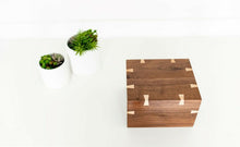 Load image into Gallery viewer, Large/Adult 260 Cubic Inches Walnut Wood Box Funeral Cremation Urn for Ashes
