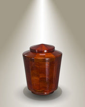 Load image into Gallery viewer, Eternal Promise Joy Keepsake Padauk Wood Funeral Cremation Urn, 14 Cubic Inches