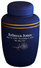 Load image into Gallery viewer, Olive Green Cornstarch 238 Cubic Inches Large/Adult Funeral Cremation Urn