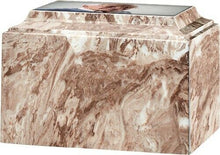 Load image into Gallery viewer, Large/Adult 225 Cubic Inch Tuscany Cafe Cultured Marble Portrait Cremation Urn