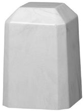 Load image into Gallery viewer, Small/Keepsake 36 Cubic Inch White Square Cultured Marble Funeral Cremation Urn