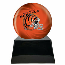 Load image into Gallery viewer, Large/Adult 200 Cubic Inch Cincinnati Bengals Metal Ball on Cremation Urn Base