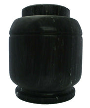 Load image into Gallery viewer, Large/Adult 205 Cubic Inches Black Crest Natural Marble Urn for Cremation Ashes