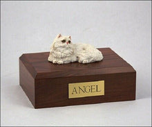 Load image into Gallery viewer, Persian White Cat Figurine Pet Cremation Urn Available 3 Diff. Colors/ 4 Sizes