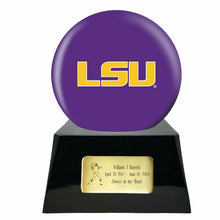 Load image into Gallery viewer, Large/Adult 200 Cubic Inch LSU Tigers Metal Ball on Cremation Urn Base
