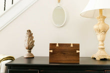 Load image into Gallery viewer, Large/Adult 260 Cubic Inches Walnut Wood Box Funeral Cremation Urn for Ashes