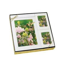 Load image into Gallery viewer, Hummingbird Theme Stationery Box Set & 200 Cubic Inch Funeral Cremation Urn